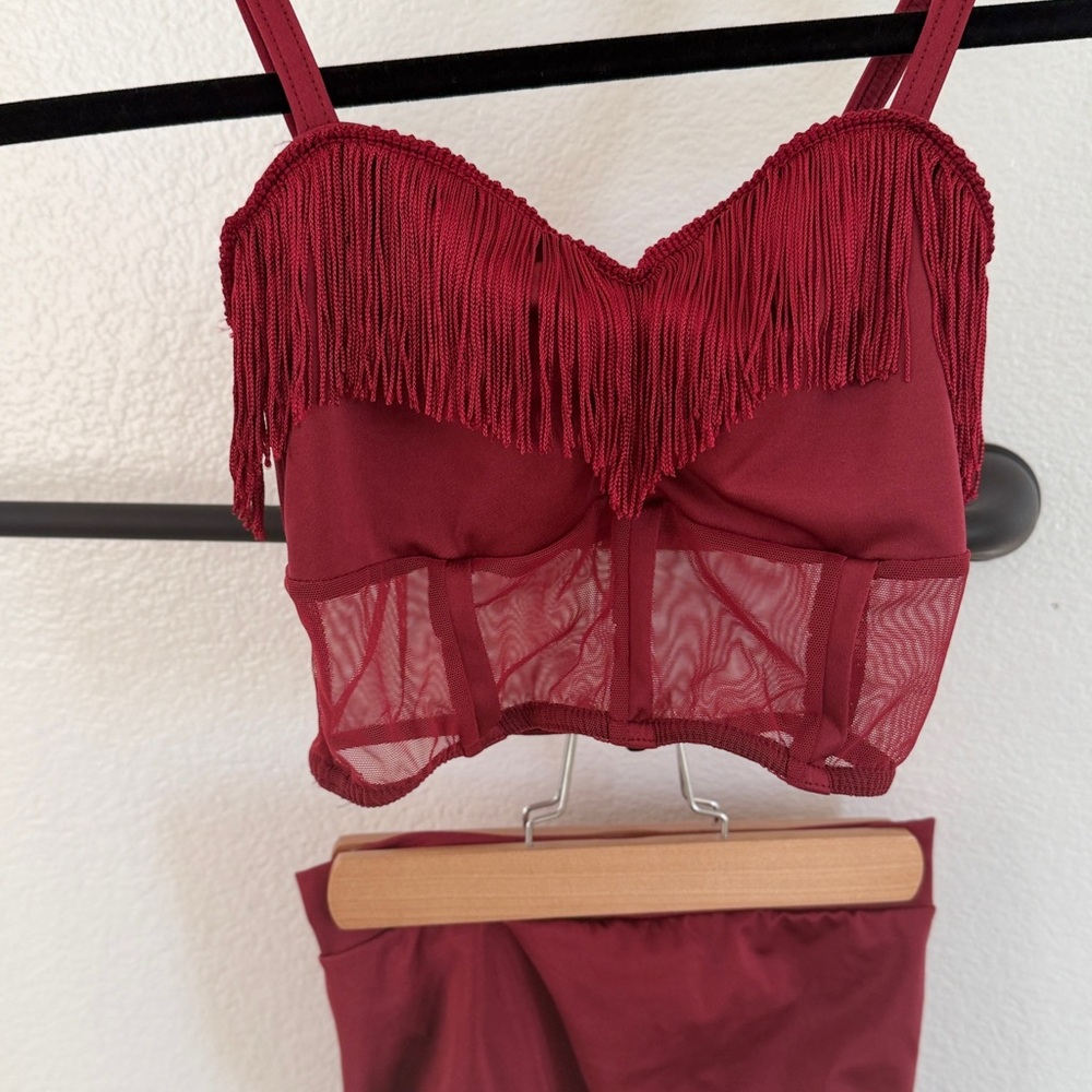 Brand new sassy jazz solo costume - Burgundy